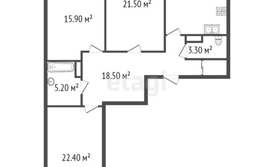 Продажа 3-комн квартиры на вторичном рынке Митрофаньевская М. ул,  д. 8 к1