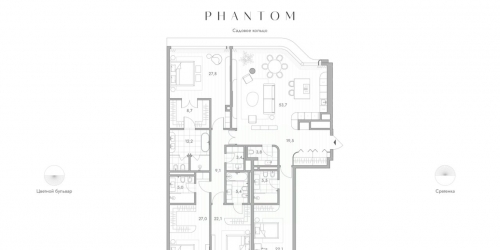 4-комн квартира Сухаревская М. пл,  д. 6,  к. 3