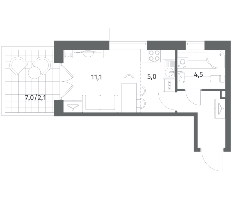 Продажа студии Санкт-Петербург г., Шкиперский проток,  к. 3.1