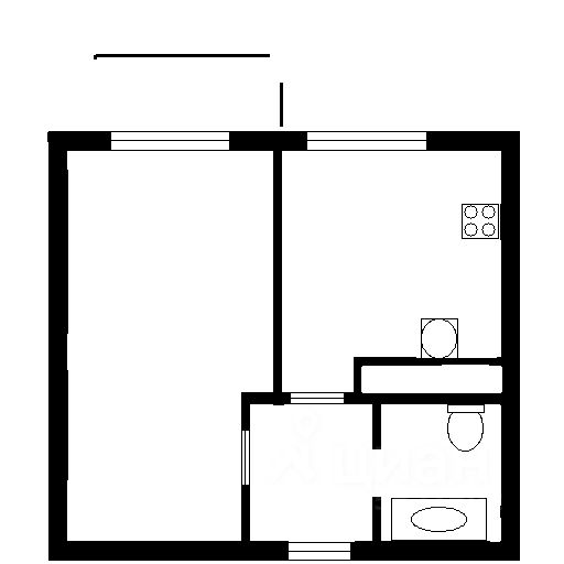Аренда 1-комн квартиры на вторичном рынке Комендантский проспект, 69