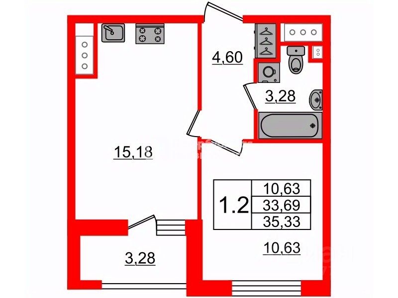 Продажа 1-комн квартиры на вторичном рынке Уральская улица, 21