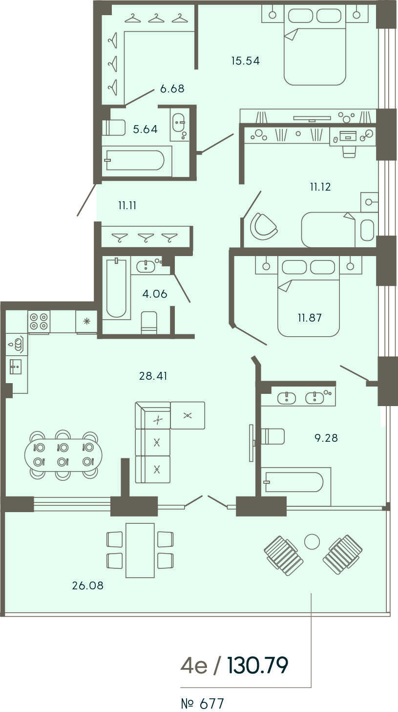 Продажа 3-комн квартиры в новостройке Ремесленная улица, дом 17, литера З