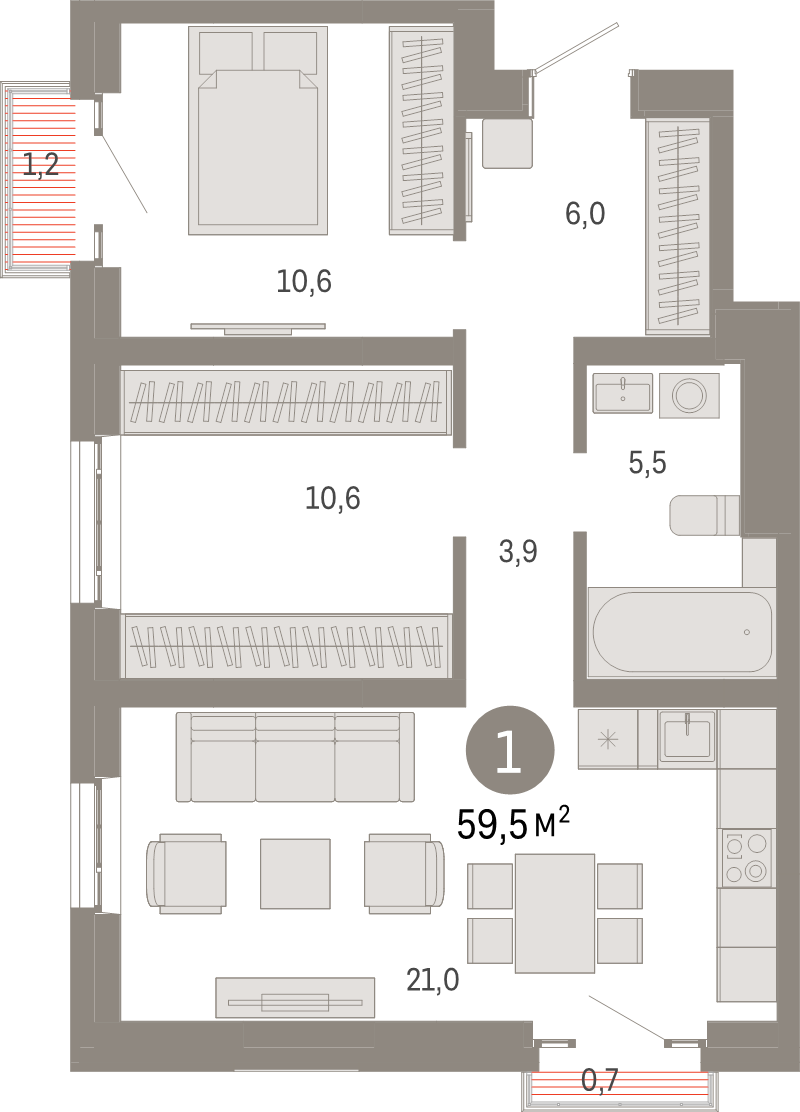 Продажа 2-комн квартиры в новостройке Москва г., Тагильская ул.,  к. 1