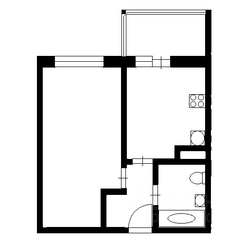 1-комн квартира пос. Бугры, бульвар Воронцовский, 9к2