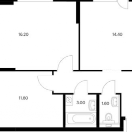 Продажа 2-комн квартиры на вторичном рынке Орлово-Денисовский проспект,  д. 17 к1 с1