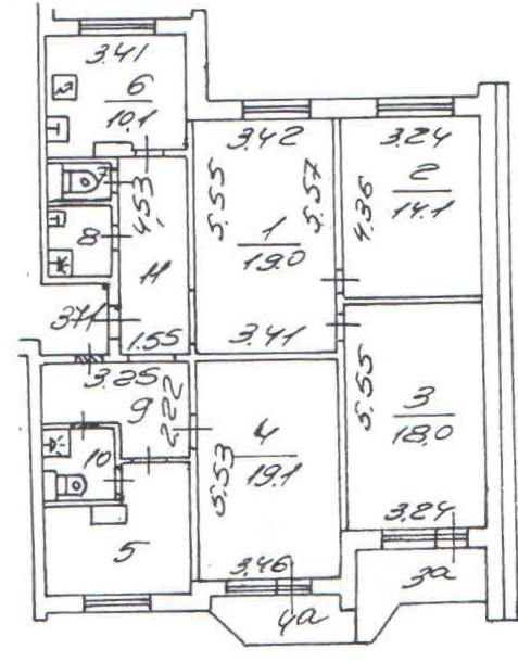 Продажа 4-комн квартиры на вторичном рынке Осенний бульвар, 15