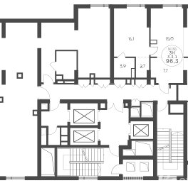 Продажа 3-комн квартиры в новостройке Крылатская ул,  д. 33 к2