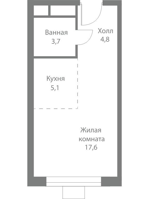 Продажа студии Москва г., Сколковское ш.,  к. 4