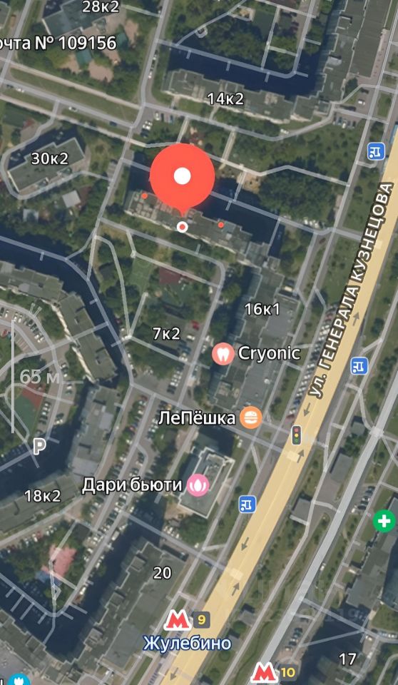 Аренда 2-комн квартиры на вторичном рынке улица Генерала Кузнецова, 16К2