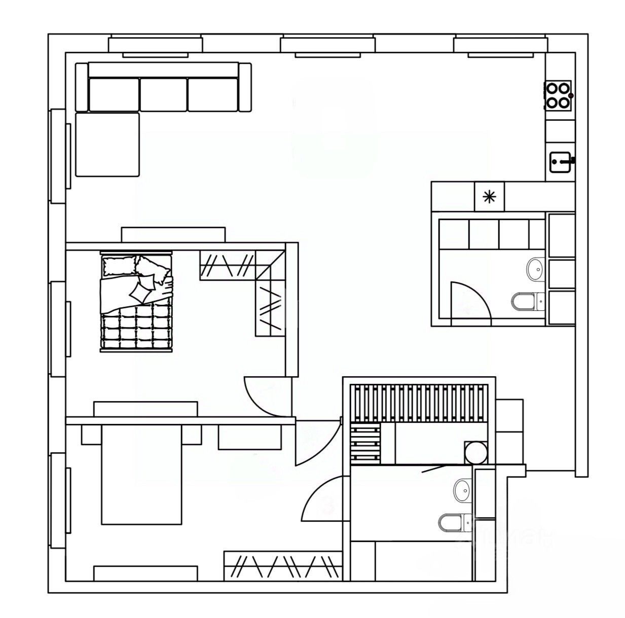Продажа 3-комн квартиры на вторичном рынке Щукинская улица, 3