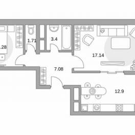 Продажа 2-комн квартиры на вторичном рынке Балашиха, ул Лукино,  д. 53А