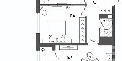 2-комн квартира бульвар Измайловский, 11