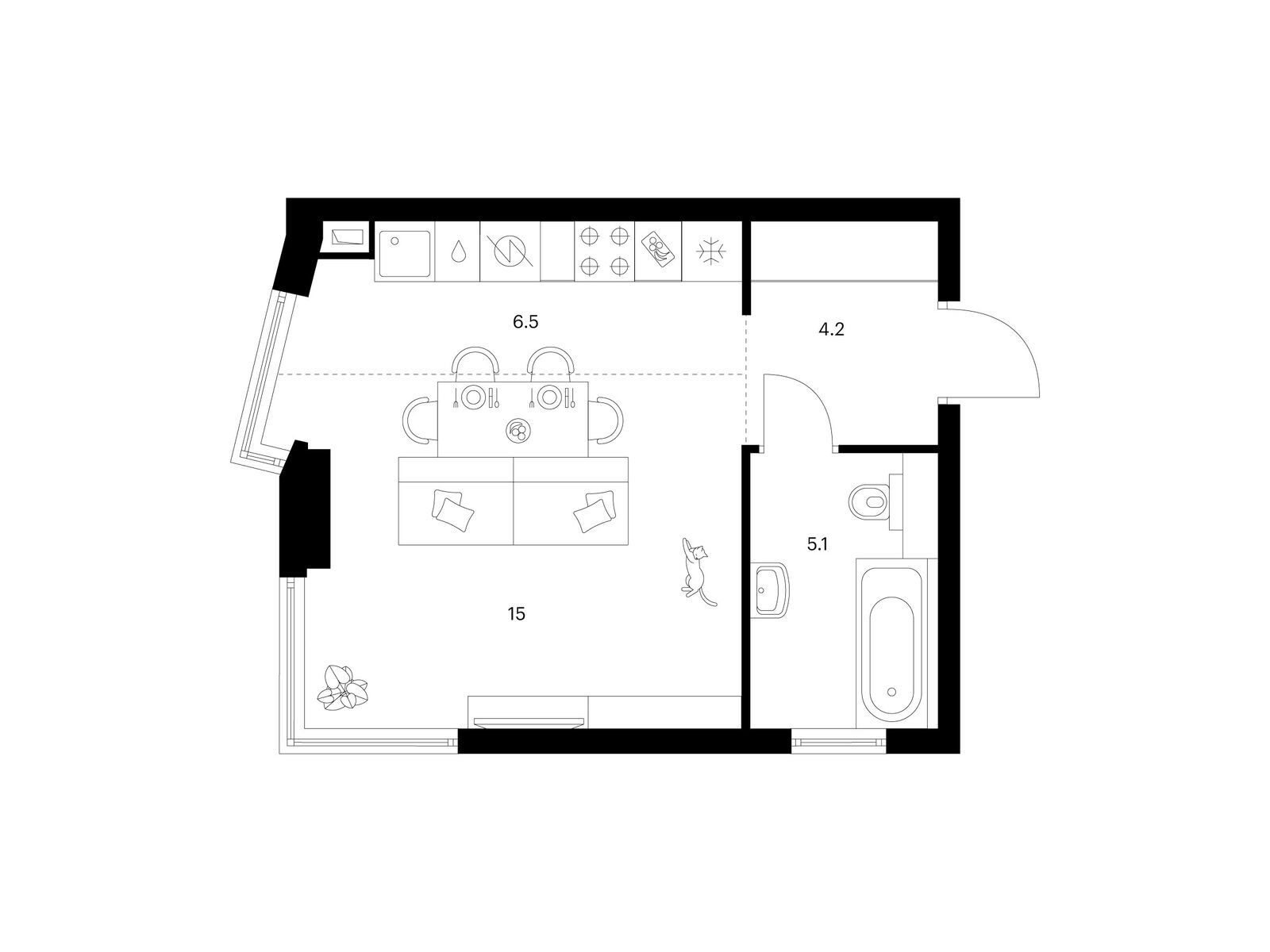 Продажа студии Кронштадтский б-р, вл. 9 Продажа студии Кронштадтский б-р, вл. 9