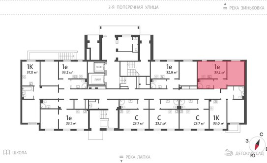 Продажа 1-комн квартиры на вторичном рынке Ковалёво, Поперечная улица,  д. 1 к3