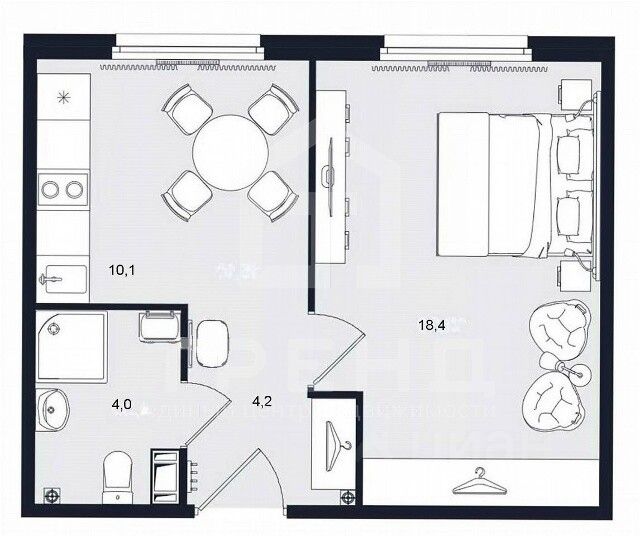 Продажа 1-комн квартиры на вторичном рынке Витебский проспект, 99к1