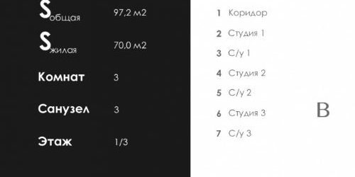 3-комн квартира Кадетская линия, 11