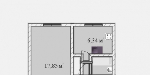 1-комн квартира Котельникова алл.,  д. 5,  к. 1