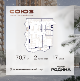 Продажа 2-комн квартиры в новостройке Сельскохозяйственная ул., 26, стр. 11