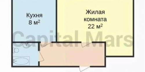 1-комн квартира Кожуховская 5-я ул,  д. 19,  к. 1