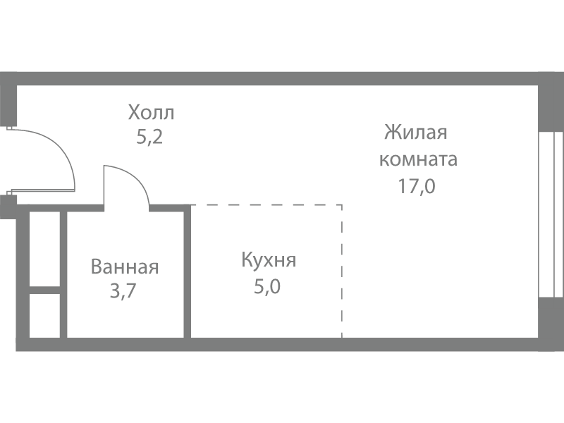 Продажа студии Москва г., Сколковское ш.,  к. 4