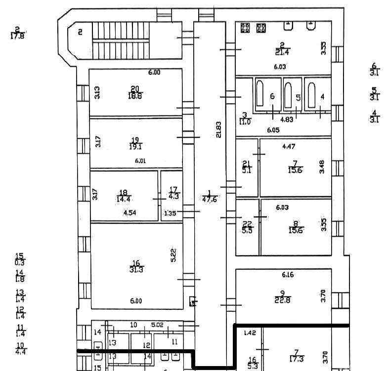 Продажа 8-комн квартиры на вторичном рынке Пушкин г, Церковная ул ,  д. 17