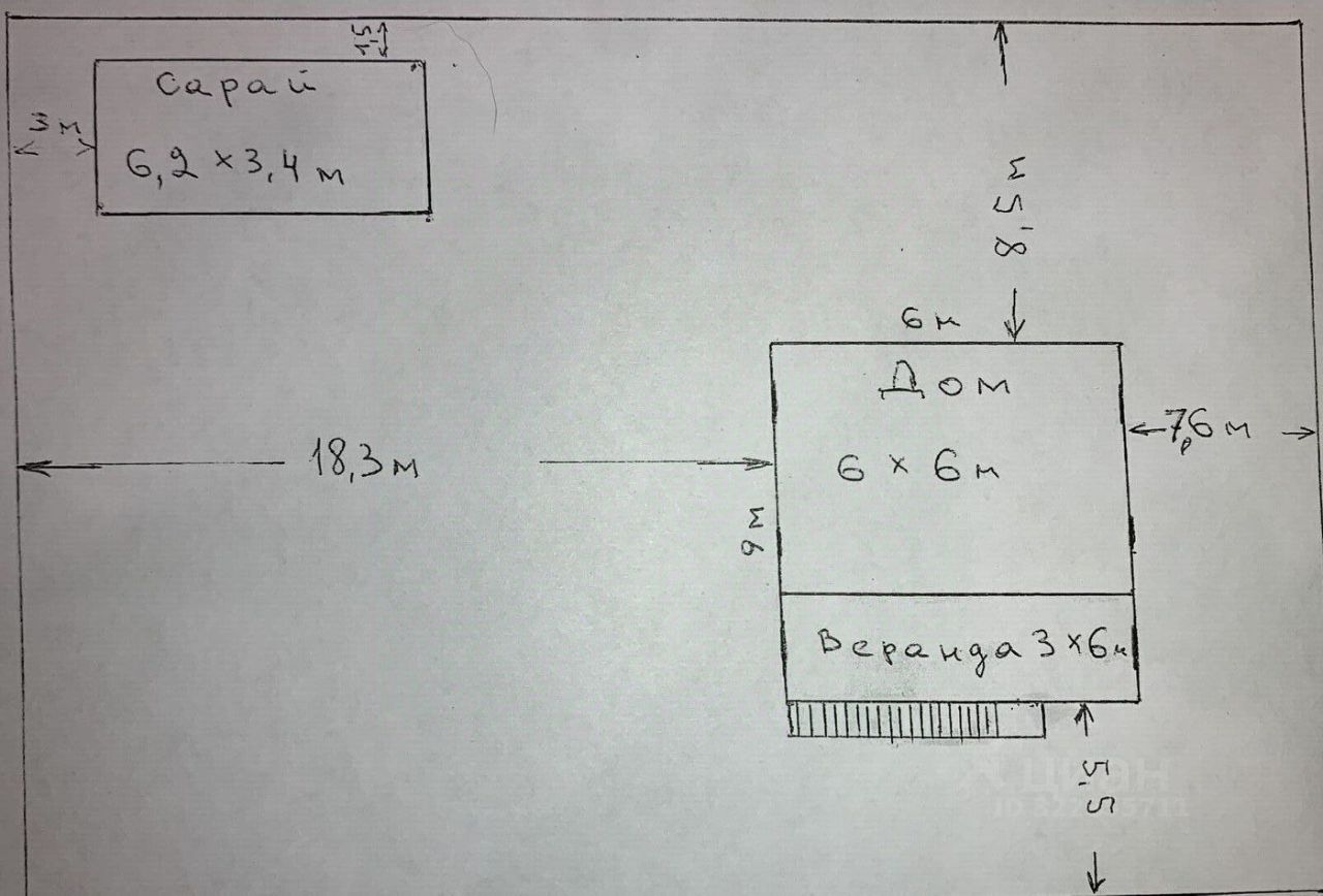 Продажа дома Дунай-2 СНТ, 3-я линия,  д. 166