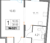 Продать Квартиры в новостройке Россия, пр. Коломяжский / пр. Богатырский   