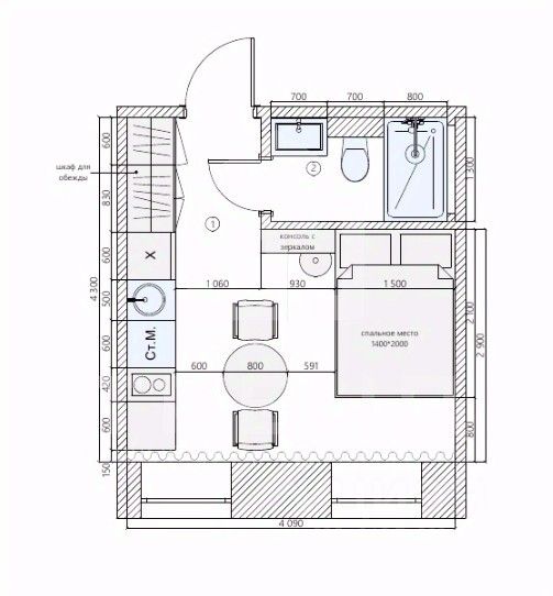 Продажа студии Звенигородская улица, 8-10К