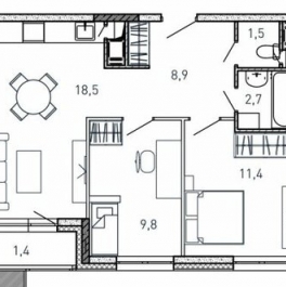 Продажа 2-комн квартиры в новостройке Южный, шоссе Энтузиастов