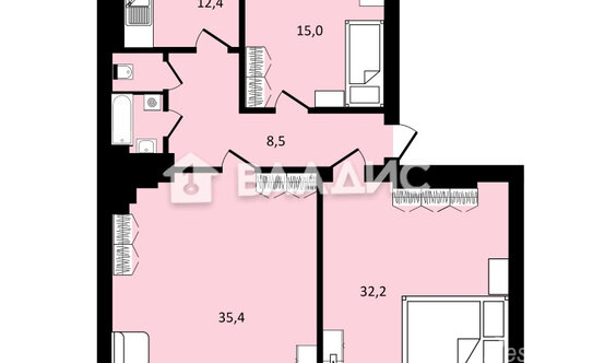 Продажа 3-комн квартиры на вторичном рынке Подъездной пер,  д. 5