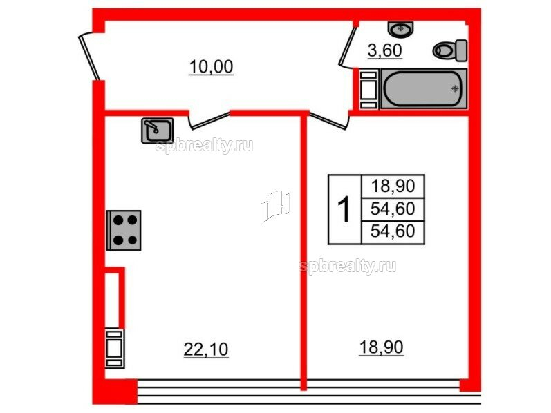 Продажа 1-комн квартиры в новостройке Крапивный переулок, дом 4. лит А,  д. 4