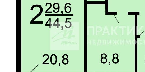 2-комн квартира улица Каховка, 35К2