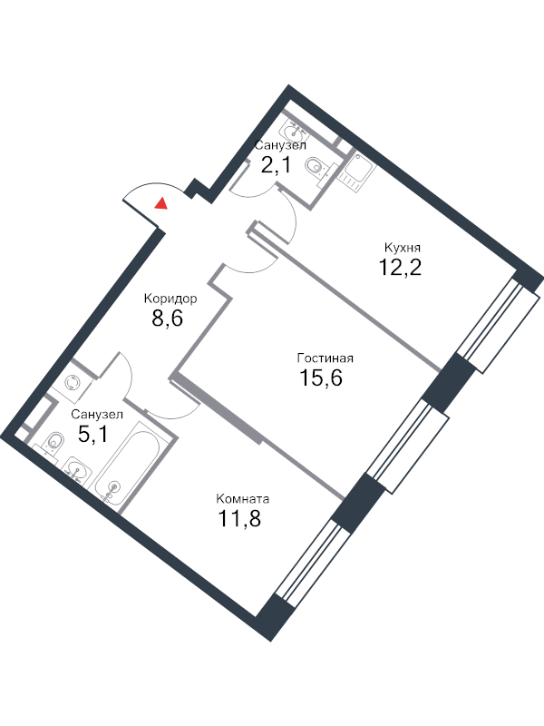 Продажа 2-комн квартиры в новостройке Москва г., Речников ул.,  к. 12
