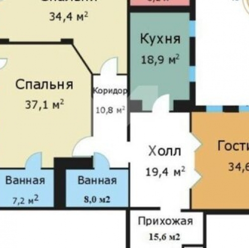 4-комн квартира ул Архитектора Власова,  д. 6