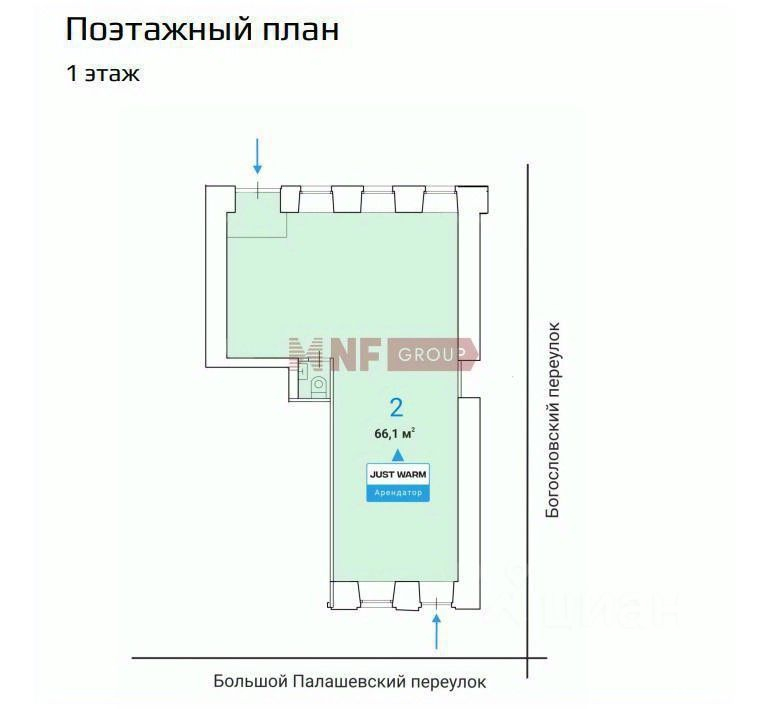 Продажа торгового помещения Богословский переулок,  д. 16/6 с1