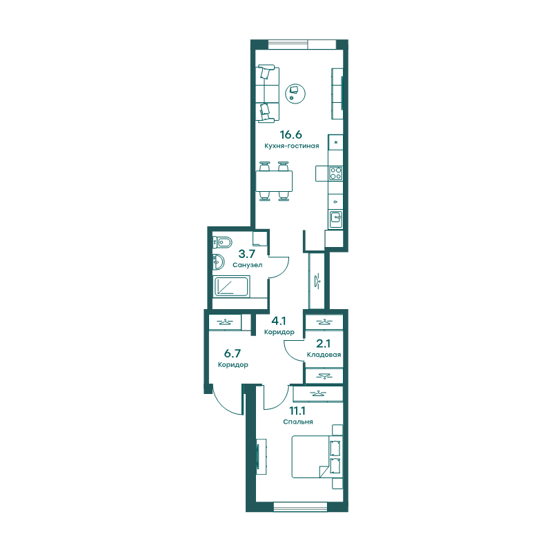Продажа 1-комн квартиры в новостройке Перхушково с., Окружная ул.,  к. 11А
