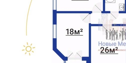 3-комн квартира проспект Науки, 47к2