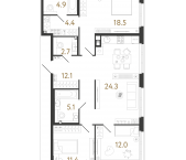 Продать Квартиры в новостройке Средняя Колтовская ул., 9-11   