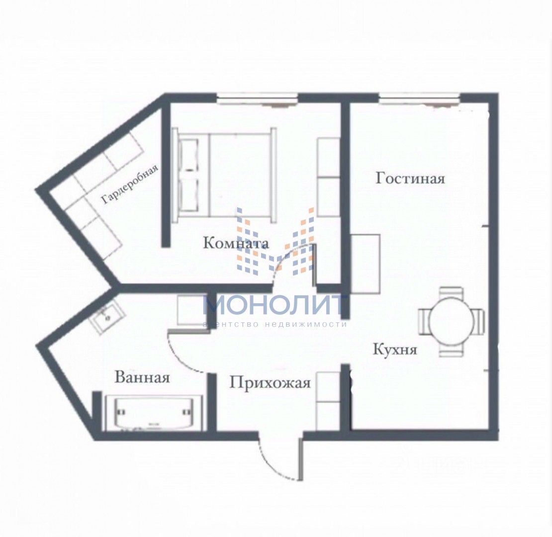 Продажа 2-комн квартиры на вторичном рынке улица Бутлерова, 7Б
