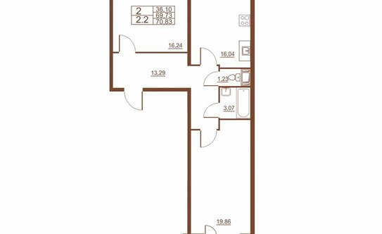 Продажа 2-комн квартиры на вторичном рынке Московское ш,  д. 262 к4