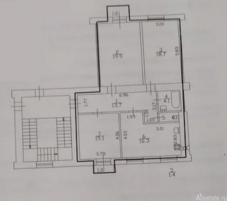 Продажа 3-комн квартиры на вторичном рынке Маринеско ул ,  д. 1