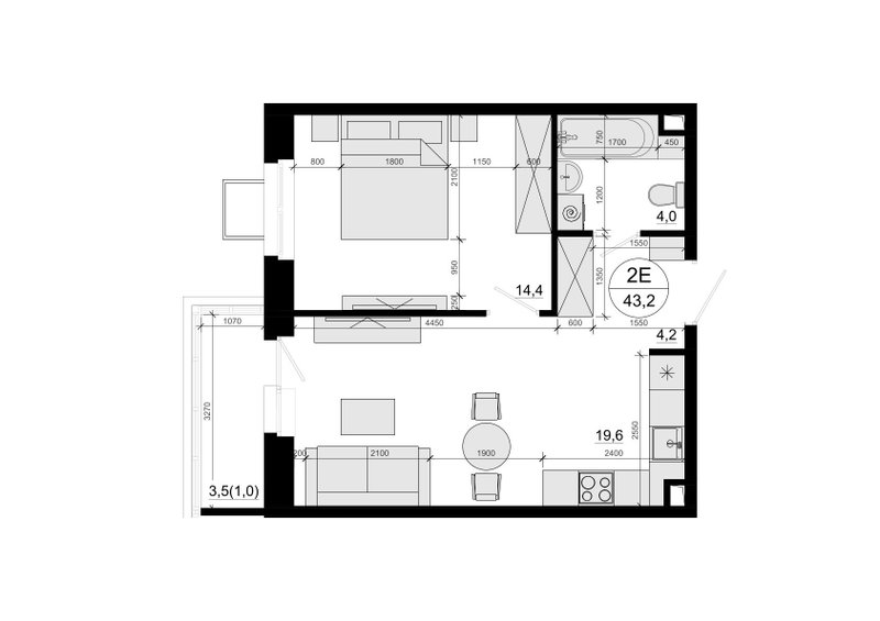 Продажа 1-комн квартиры в новостройке Солманово д., Триумфальная ул.,  к. 1