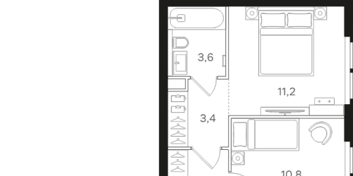 2-комн квартира Москва г., Открытое ш.,  к. 2
