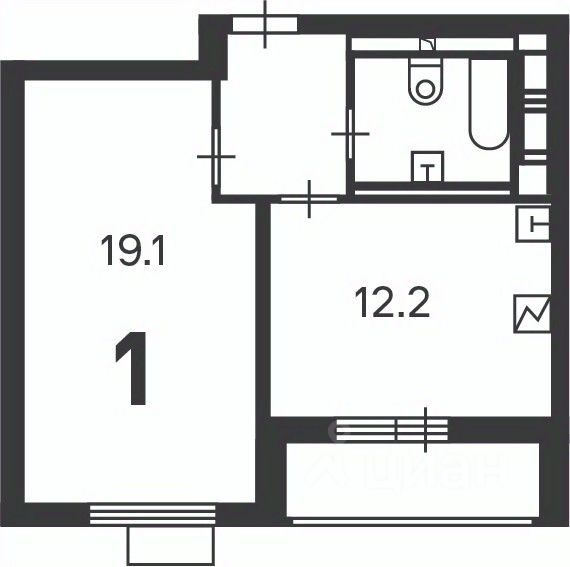 Продажа 1-комн квартиры на вторичном рынке Краснодонская улица, 50
