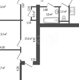 Продажа 3-комн квартиры на вторичном рынке Бабушкина ул,  д. 81,  к. 1