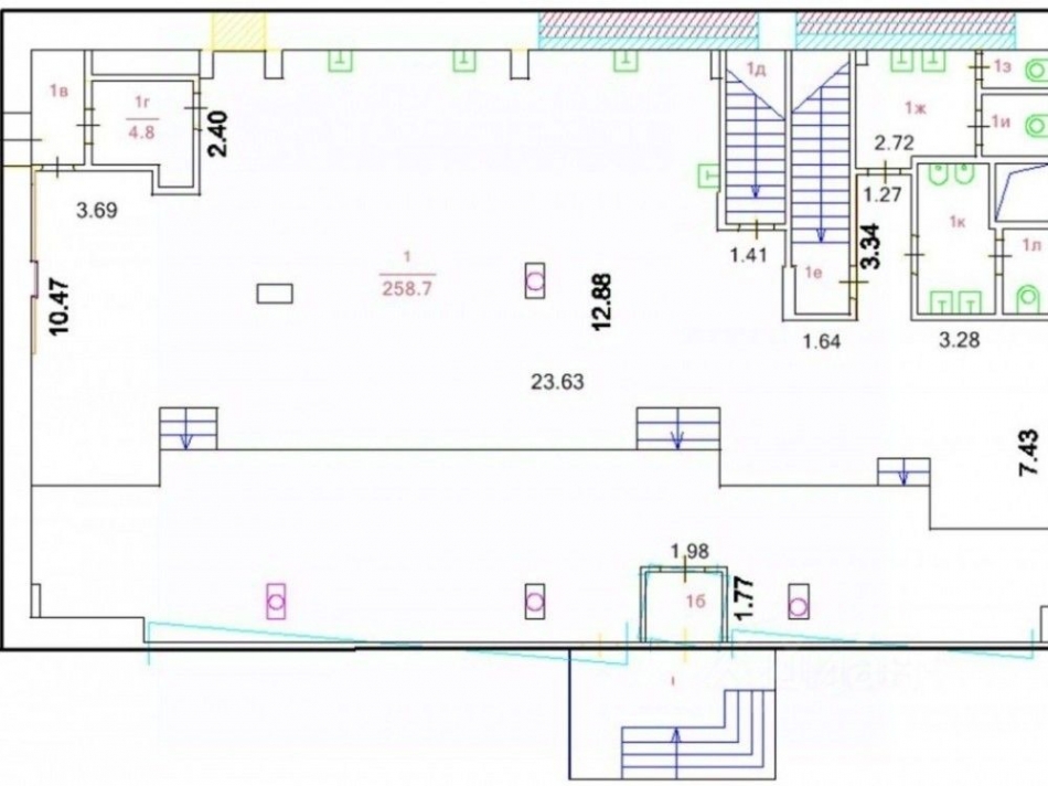 Аренда торгового помещения Волгоградский пр-кт,  д. 15