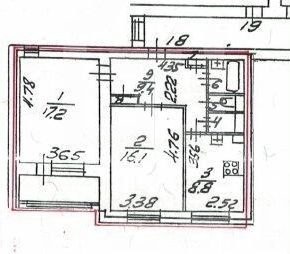 2-комн квартира улица Асафьева, 8
