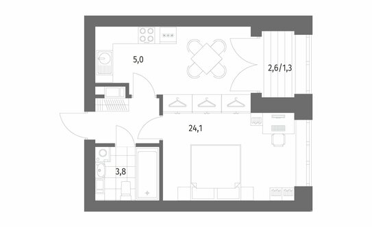 Продажа 1-комн квартиры на вторичном рынке улица Академика Константинова,  д. 1 к1 с1