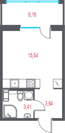 Продажа студии Пушкин г., 1-я линия, территория Лесное,  к. 2.1