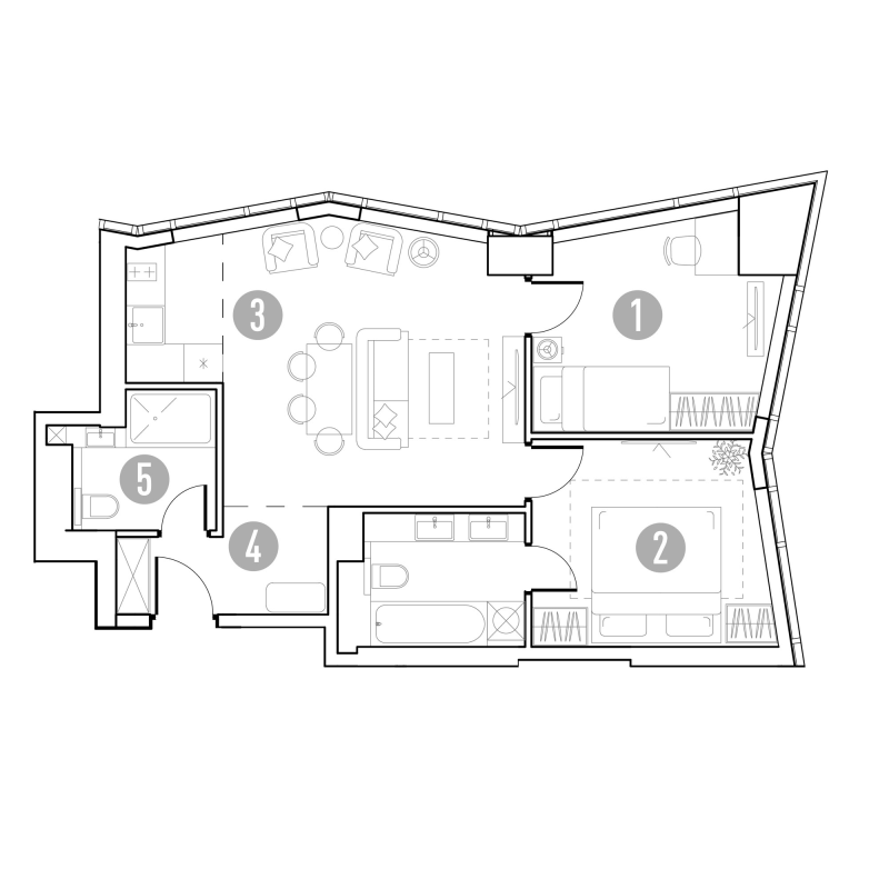 Продажа 2-комн квартиры в новостройке Москва г., Горбунова ул.,  к. 1